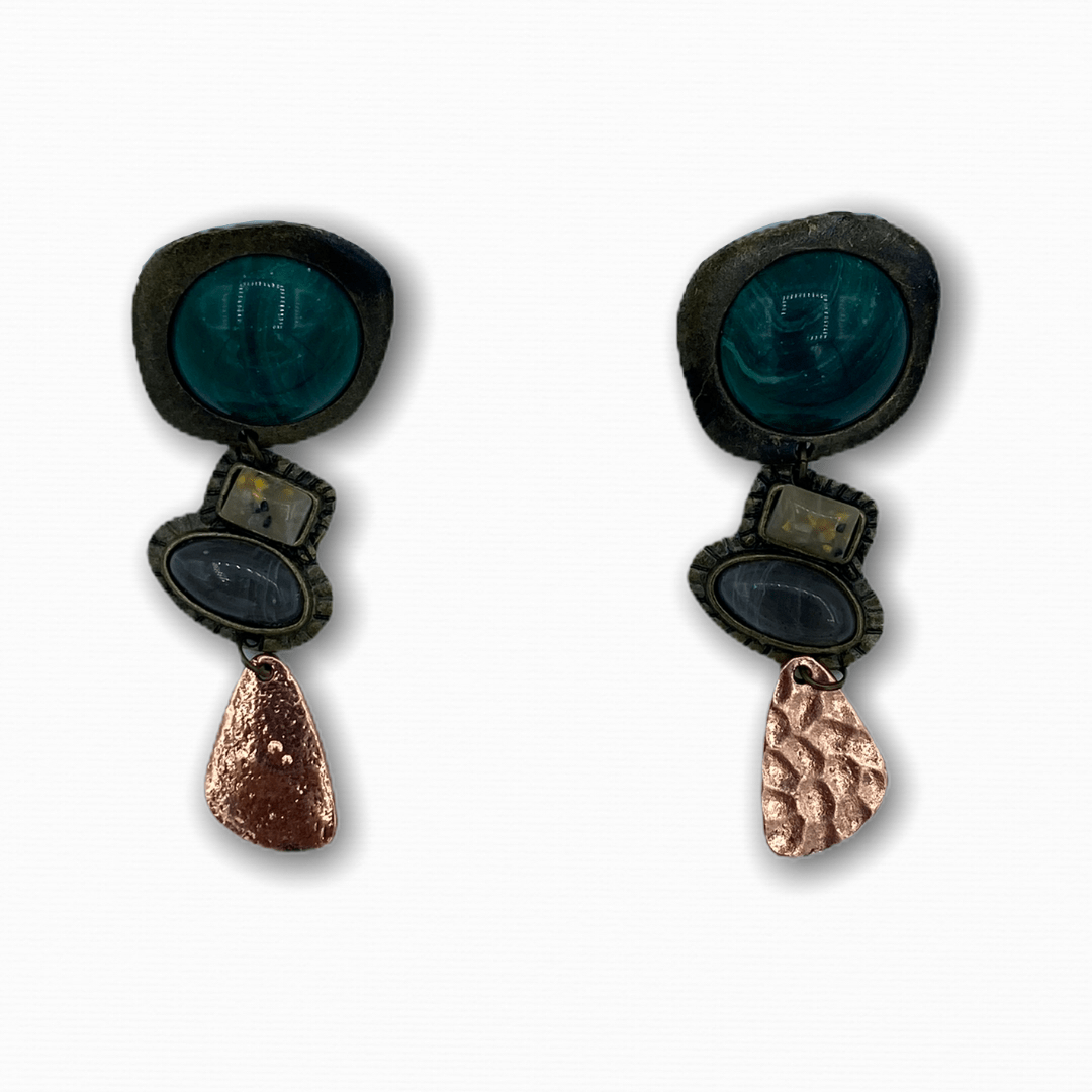 Antique Bohemian Stone Earrings - Ellevoke