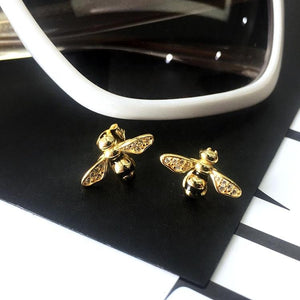 Lovely Bee Earrings 925 Silver - Ellevoke