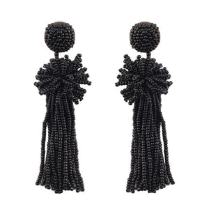 Beads Tassel Earrings - Ellevoke