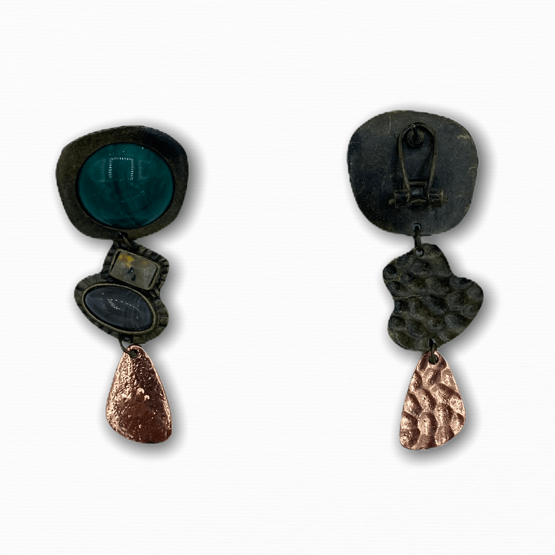 Antique Bohemian Stone Earrings - Ellevoke