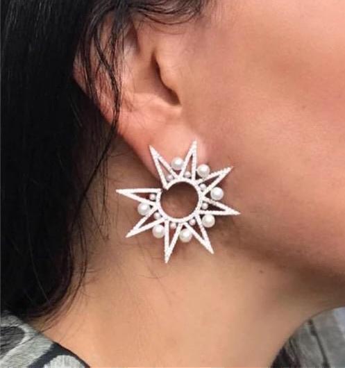 Star Pearl Earrings - Ellevoke