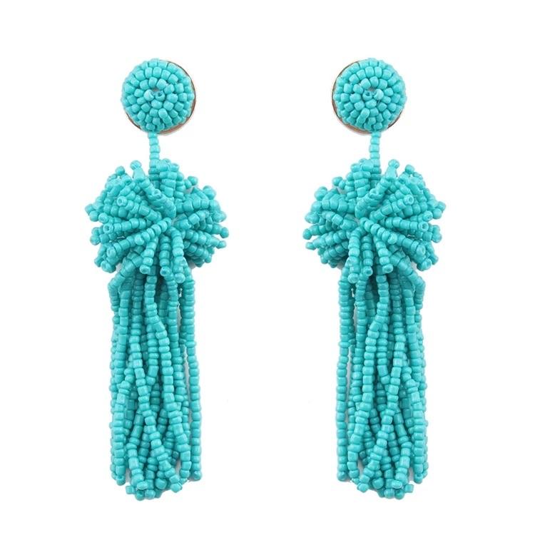 Beads Tassel Earrings - Ellevoke