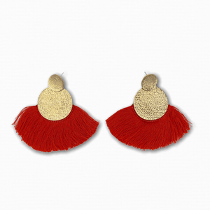 Wide Tassel Earrings - Ellevoke
