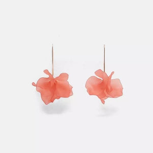 Acrylic Flower Petals Earrings - Ellevoke