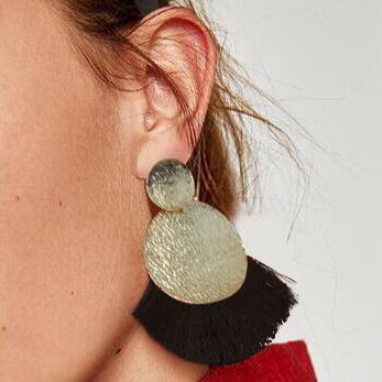 Wide Tassel Earrings - Ellevoke